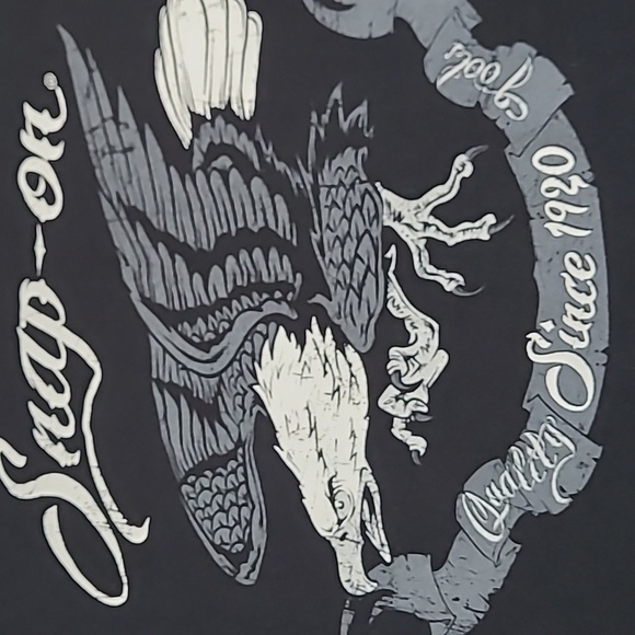 SNAP-ON TOOLS QUALITY SINCE 1920 EAGLE BLACK TEE-SHIRT - Picture 6 of 13